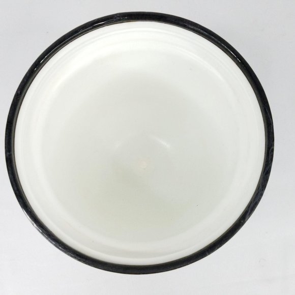 Vintage Ice Bucket Black White Marbled Pattern - Picture 8 of 12